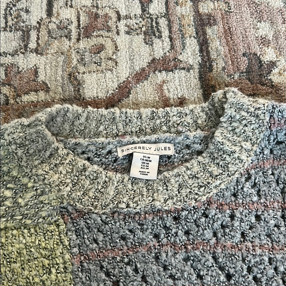 Patchwork Knit Sweater - Picture 2 of 2